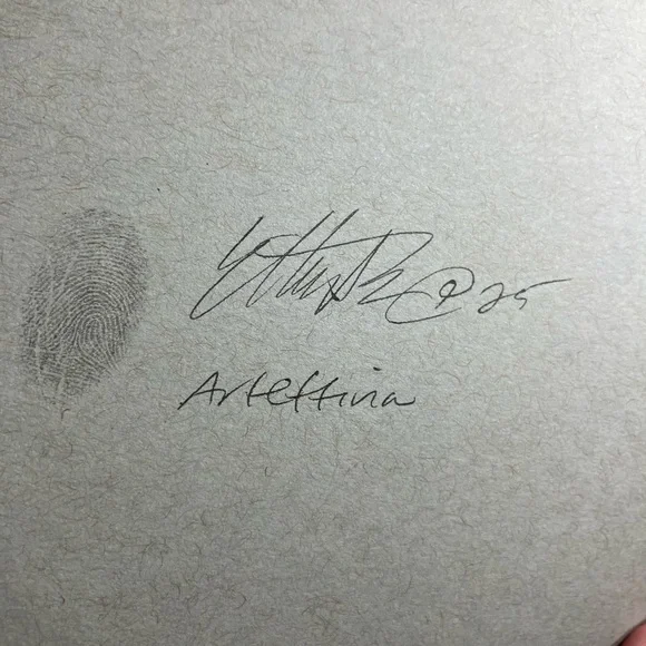 Pug puppy dog original painting charcoal pastel art new artwork black Artettina - Picture 8 of 9